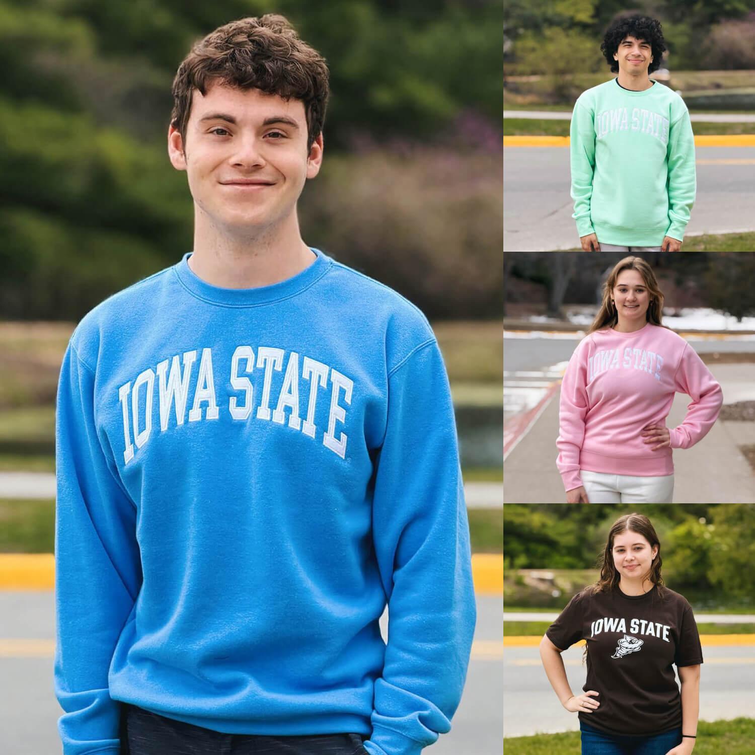 A collage showing colorful apparel from the ZooZatz Collection